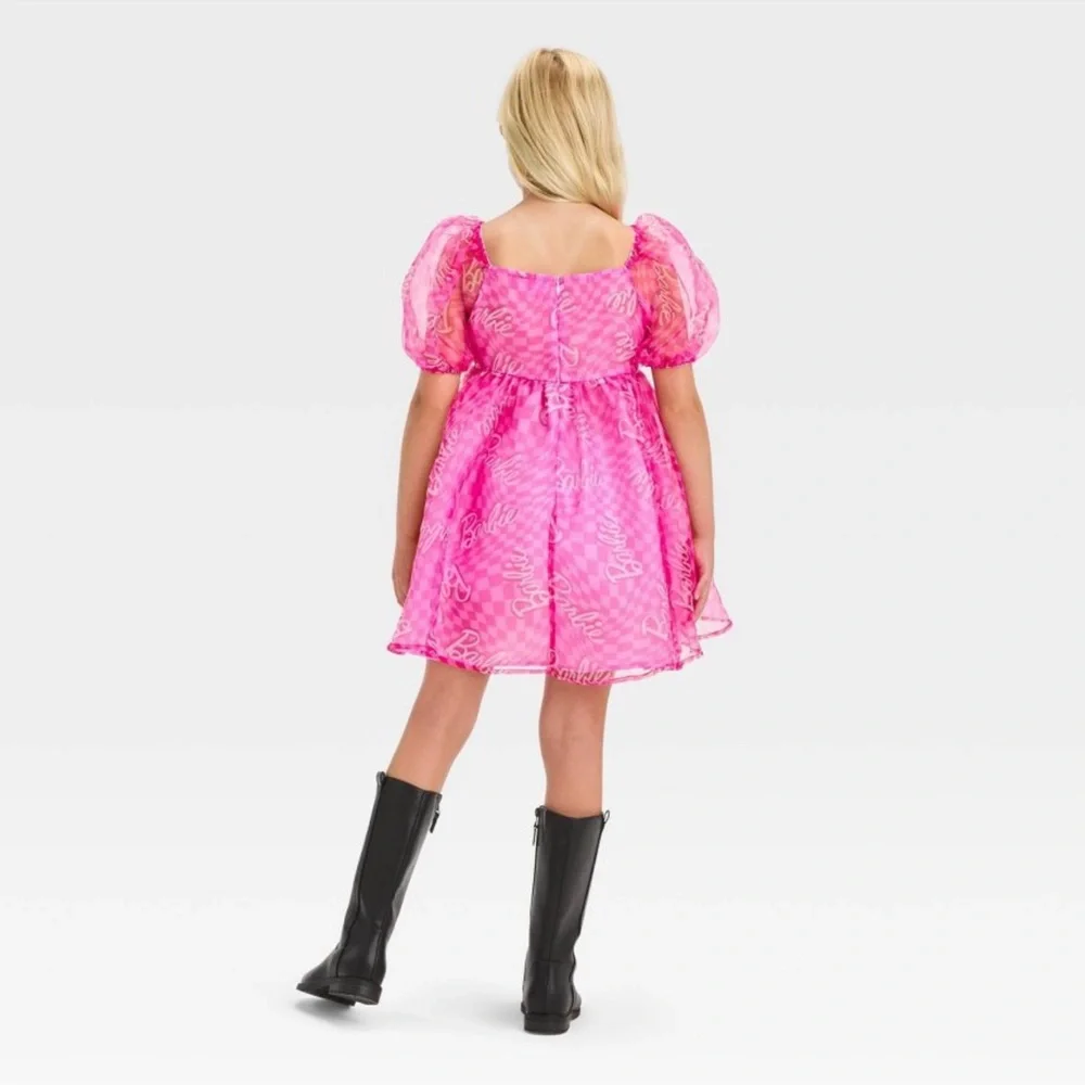 Target Barbie Organza Puff Sleeve Dress